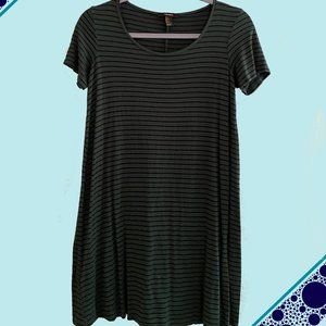 Green and Black Striped Dress | Forever 21